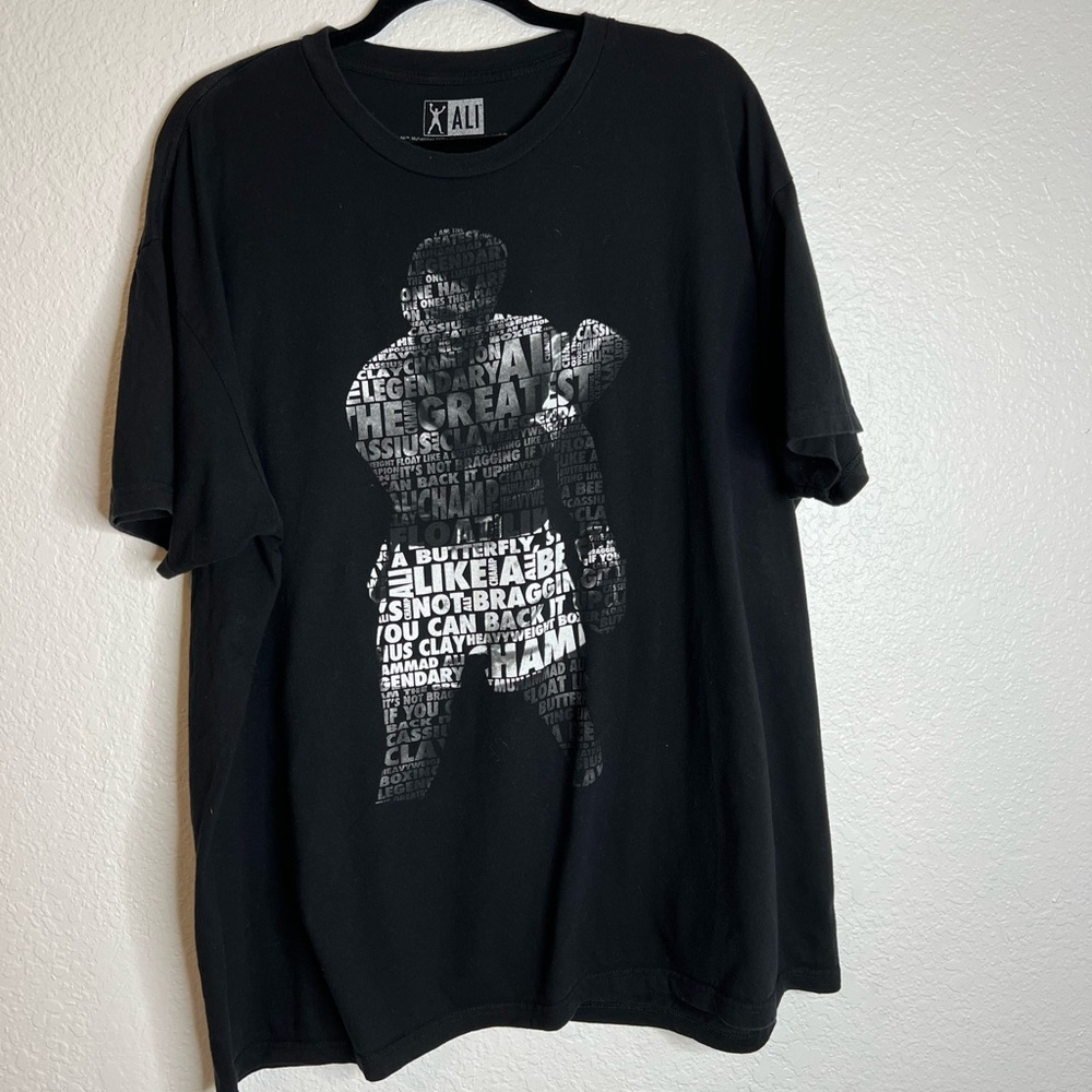 Muhammad Ali Black and White Graphic Tee